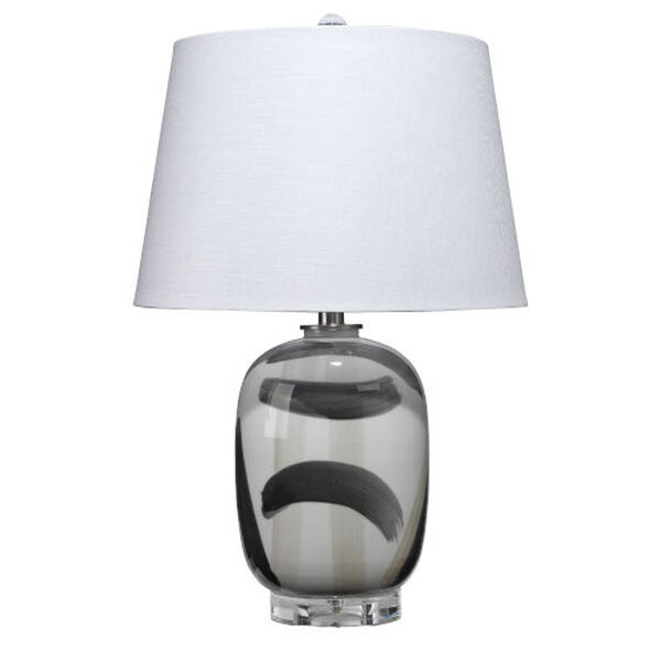 Graphic White One-Light Table Lamp, image 1