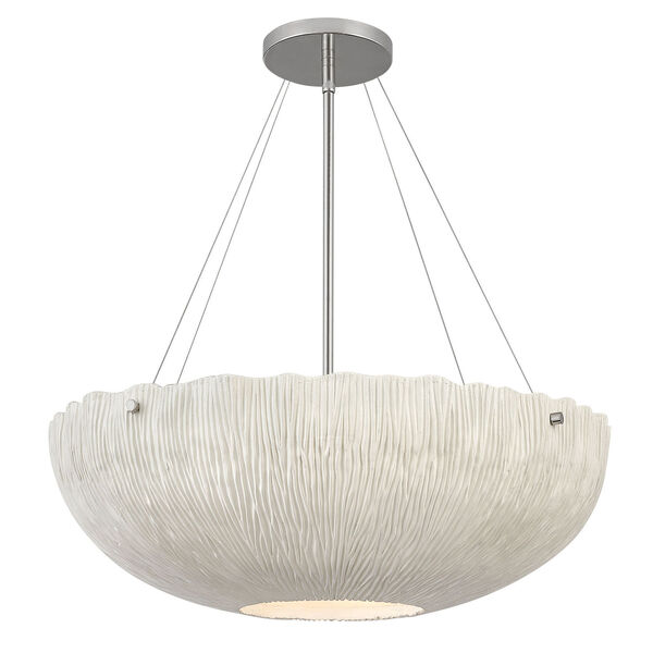 Coral Shell White Four-Light Chandelier, image 2