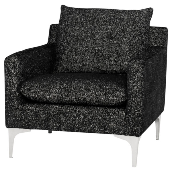 Anders Black and White Occasional Chair, image 1