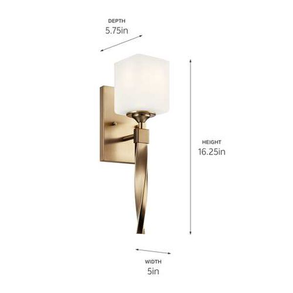 Marette Champagne Bronze One-Light Wall Sconce, image 3