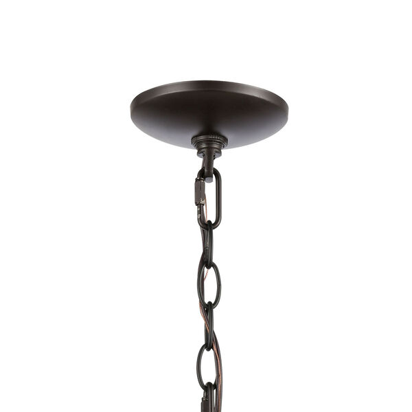 Market Square Brown Oil Rubbed Bronze Three-Light Chandelier, image 4