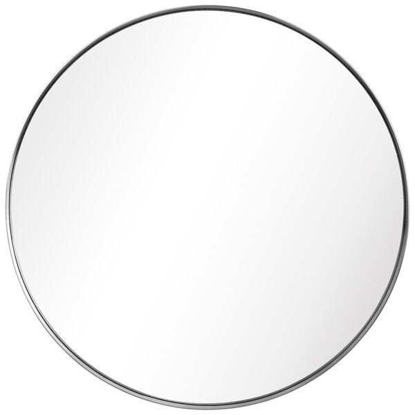 Silver 30 x 30-Inch Round Wall Mirror, image 2