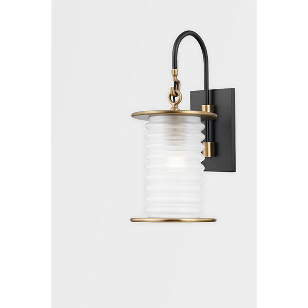 Danvers Patina Brass and Textured Black One-Light Wall Sconce, image 2