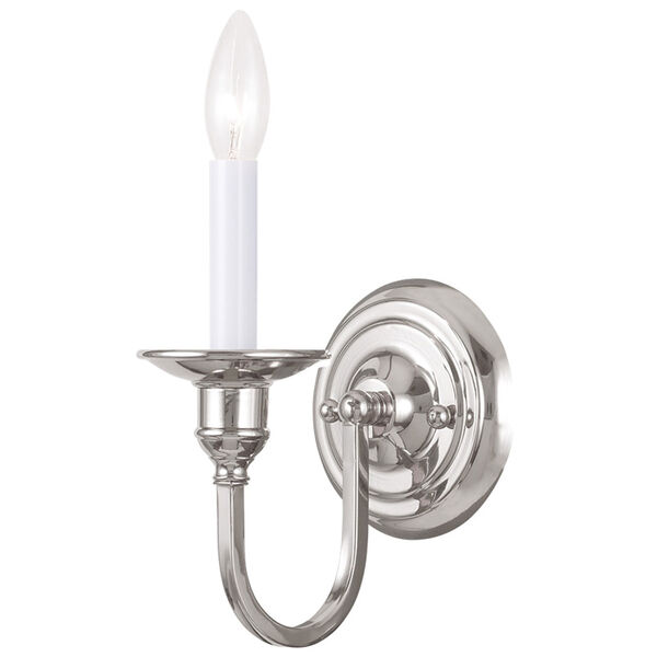 Cranford Polished Nickel One Light Wall Sconce, image 1