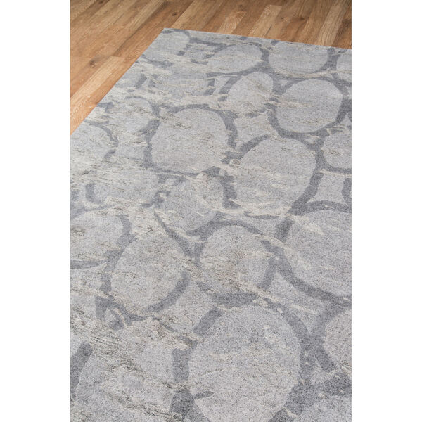 Millennia Abstract Silver Rectangular: 5 Ft. x 8 Ft. Rug, image 3