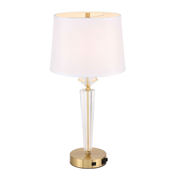Annella Brushed Brass 14-Inch One-Light Table Lamp, image 4