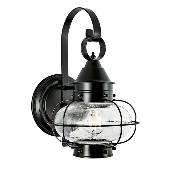 Cottage Onion Black Eight-Inch One-Light Outdoor Wall Sconce - (Open Box), image 1