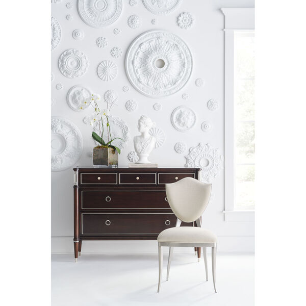 Caracole Classic Mocha Walnut and Soft Silver Paint Suite Mate Dressers, image 6