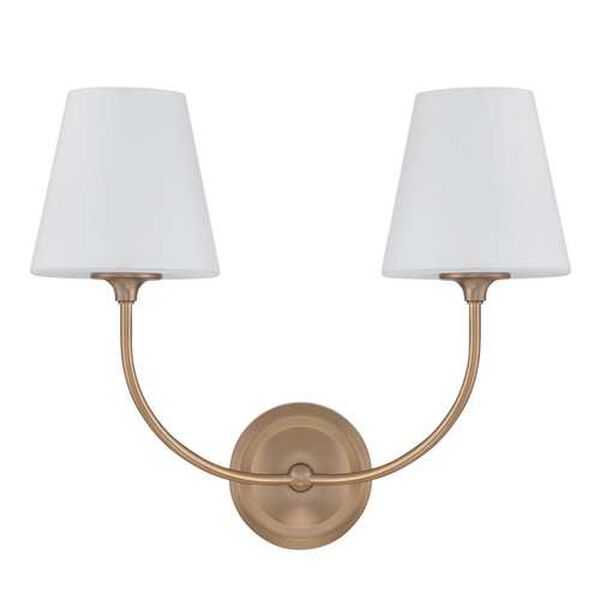 Sylvan Vibrant Gold Two-Light Wall Sconce, image 1