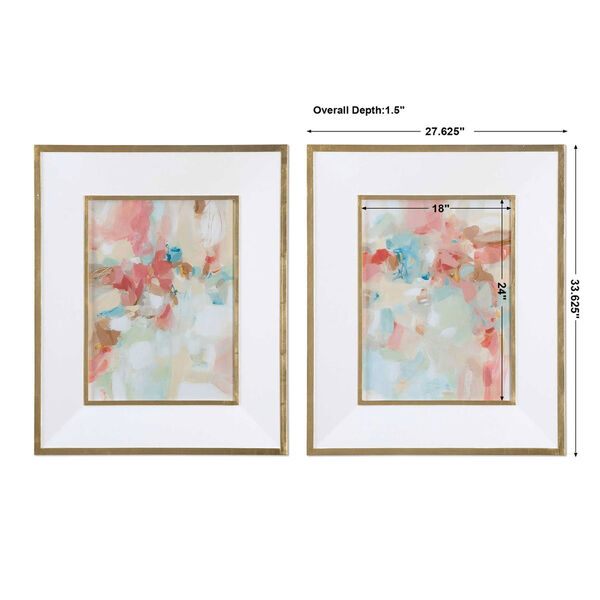 A Touch of Blush and Rosewood Fences by Grace Feyock: 28 x 34-Inch Wall Art, Set of Two, image 3