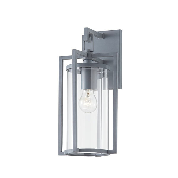 Percy Weathered Zinc One-Light Outdoor Wall Sconce, image 1