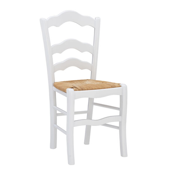 Filomena White and Natural Side Chair, Set of 2, image 1