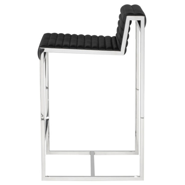 Zola Black and Silver Counter Stool, image 3