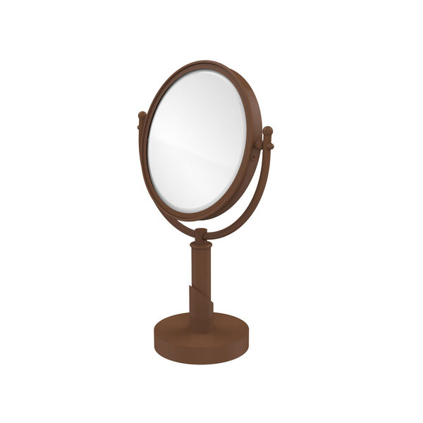 Soho Collection 8 Inch Vanity Top Make-Up Mirror 2X Magnification, Antique Bronze, image 1