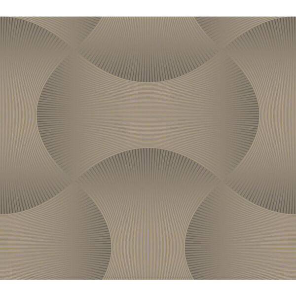 Candice Olson Modern Nature Grey and Metallic Gold Freestyle Wallpaper: Sample Swatch Only, image 1