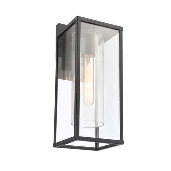 Augusta Matte Black 16-Inch One-Light Outdoor Wall Sconce, image 5
