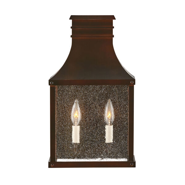 Beacon Hill Blackened Copper Two-Light 10-Inch Outdoor Wall Mount, image 3