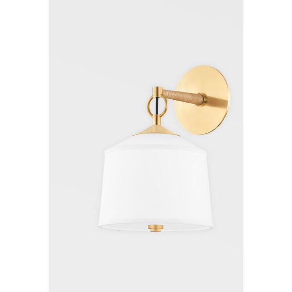 White Plains Aged Brass One-Light Wall Sconce, image 2