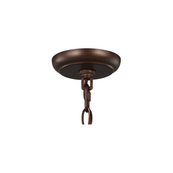Oakmont Patina Bronze Three-Light Outdoor Pendant Lantern, image 3