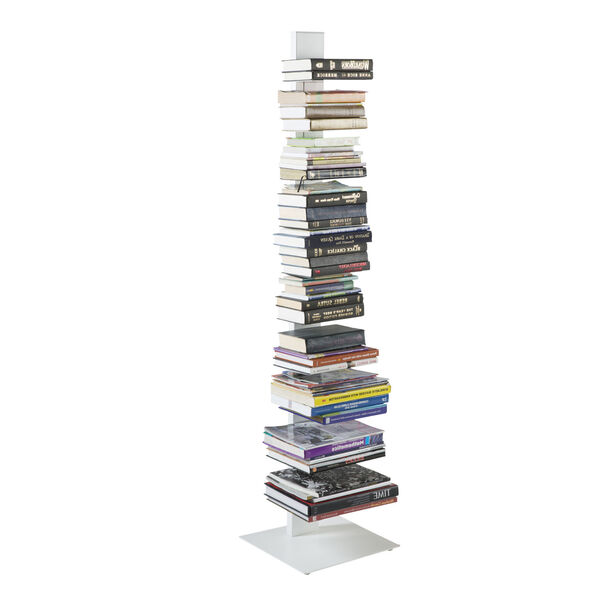 Sapiens White 14-Inch Bookcase Tower, image 5