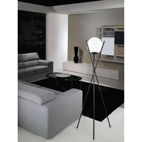 Salvezinas Black One-Light Floor Lamp, image 5