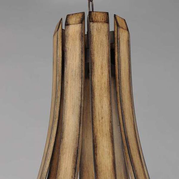 Basque Driftwood Anthracite Eight-Light Chandelier, image 3