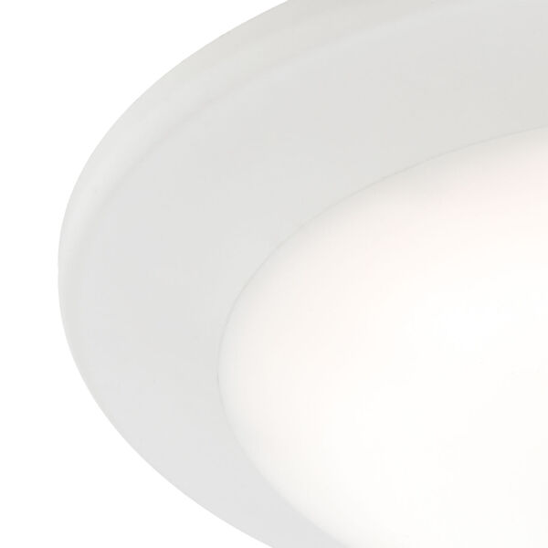 Plandome Matte White LED Flush Mount, image 2
