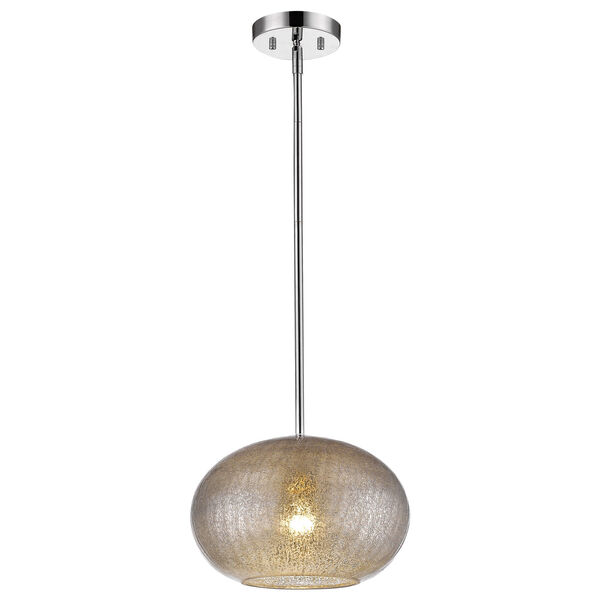 Brielle Polished Nickel 12-Inch One-Light Pendant, image 2