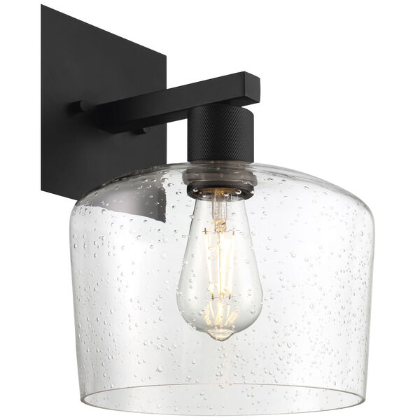 Port Nine Black Outdoor One-Light LED Wall Sconce with Clear Glass, image 5