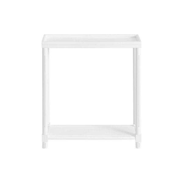 Harrison White End Table with Shelf, Set of 2, image 4