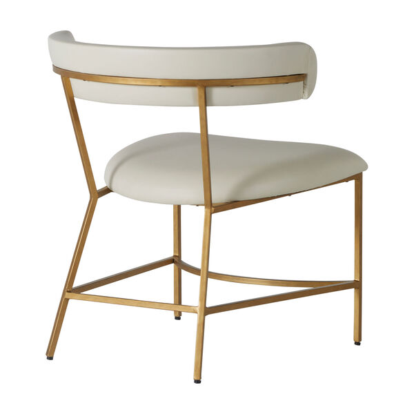 Matlock White and Gold Dining Chair, image 5