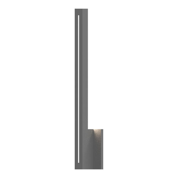 Stripe Textured Gray LED 1.5-Inch Wall Sconce, image 1