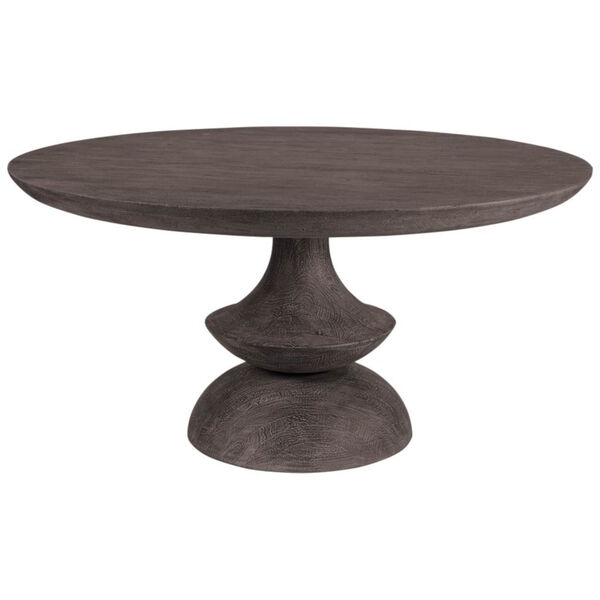 Crossman Charcoal Round Solid Wood Top Dining Table, image 1