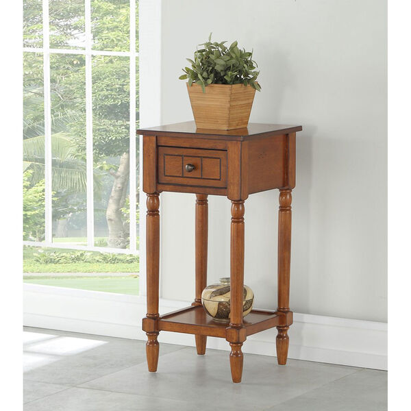 French Country Khloe Accent Table in Walnut, image 2