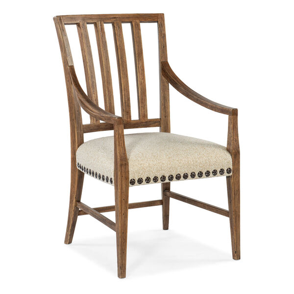 Big Sky Vintage Natural and Beige Arm Chair, image 1