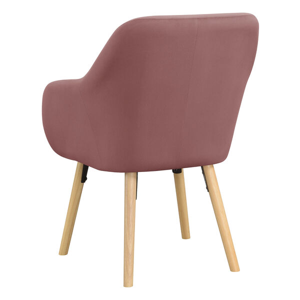 Take a Seat Blush Velvet Charlotte Accent Chair, image 5