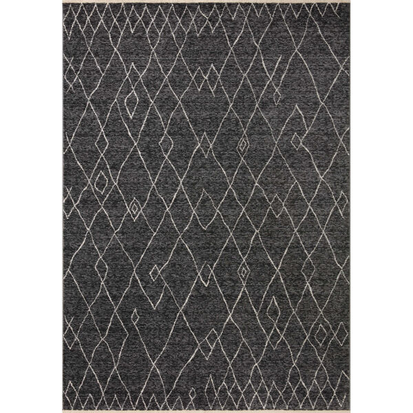 Vance Charcoal and Dove Patterned Area Rug, image 1