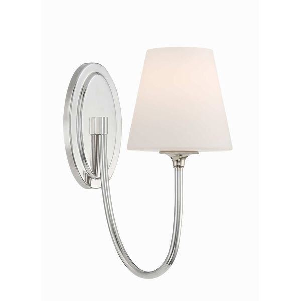 Juno Polished Nickel One-Light Wall Sconce, image 1