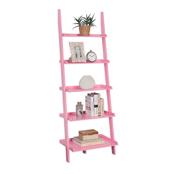 American Heritage Light Pink Bookshelf Ladder, image 3