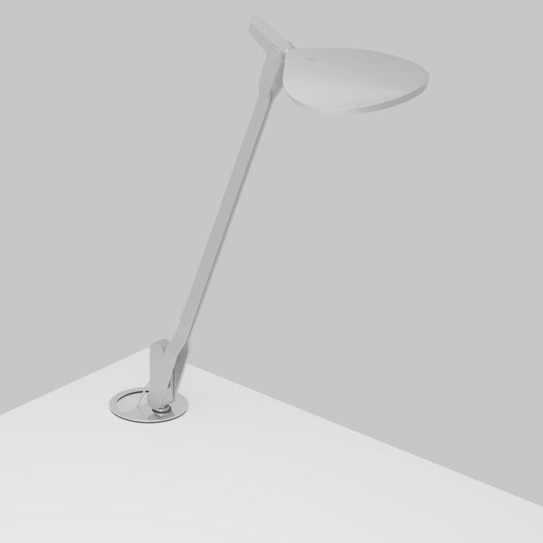 Splitty Silver LED Desk Lamp with Grommet Mount, image 1