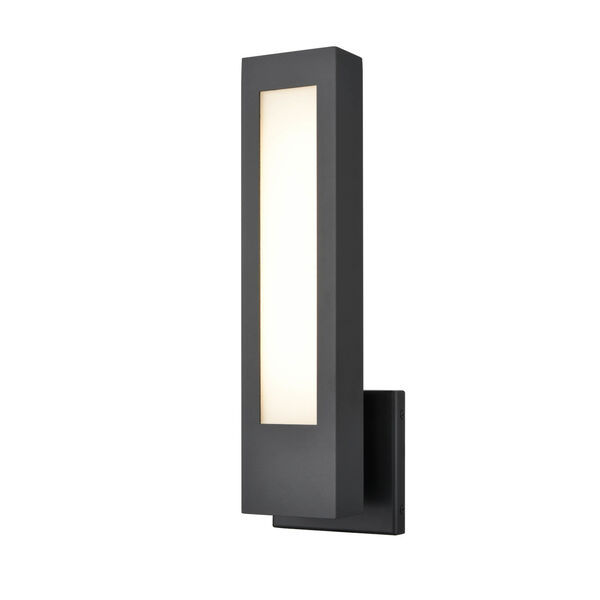 Powder Coated Black Five-Inch LED Outdoor Wall Mount, image 1