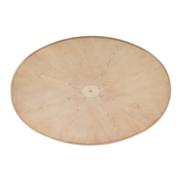 Clayton Cherry Oval Wood Coffee Table, image 6