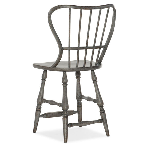 Ciao Bella Gray 43-Inch Spindle Back Counter Stool, image 2