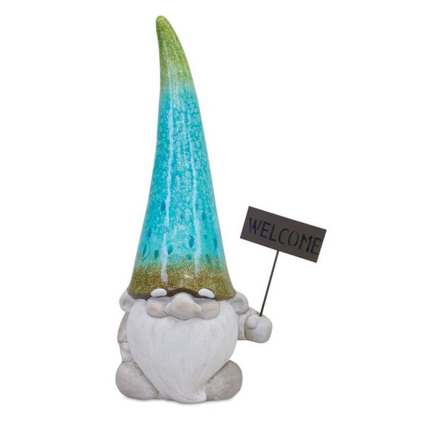 Multicoloor Gnome with Sign, image 1