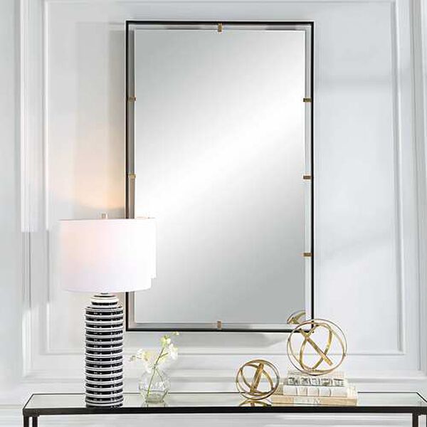 Egon Aged Bronze 30 x 50-Inch Rectangular Wall Mirror, image 1