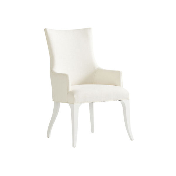 Avondale Linen White Geneva Upholstered Arm Chair, image 1