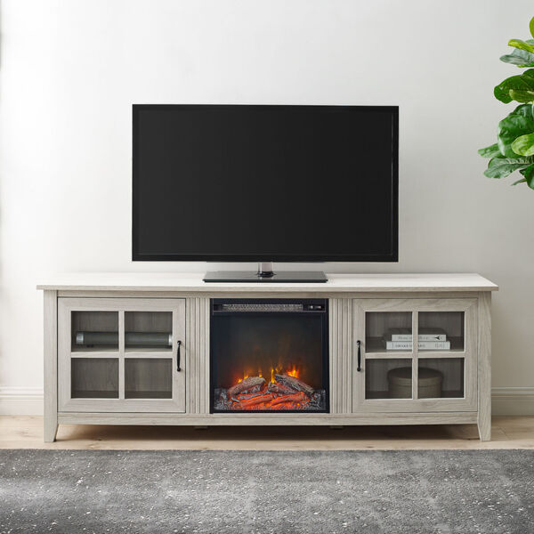 Birch Fireplace TV Console, image 3