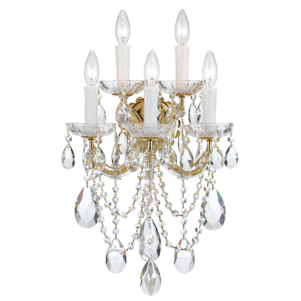 Maria Theresa Sconce with Swarovski Spectra Crystal, image 1