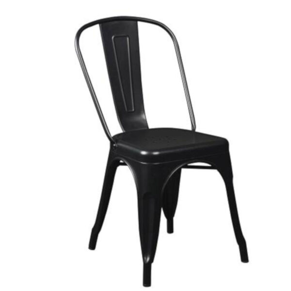 Hollis Black Stacking Dining Chair, Set of 4, image 2