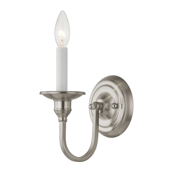 Cranford Brushed Nickel One Light Wall Sconce, image 1